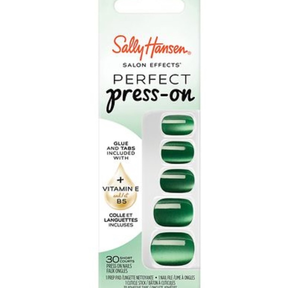 2packs Sally Hansen Perfect Press-On Nails -Squoval Nails